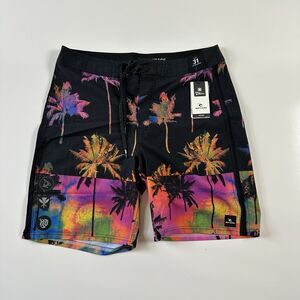 Rip Curl Mirage Mason Backyards 19 Boardshorts Black Men's Size 31